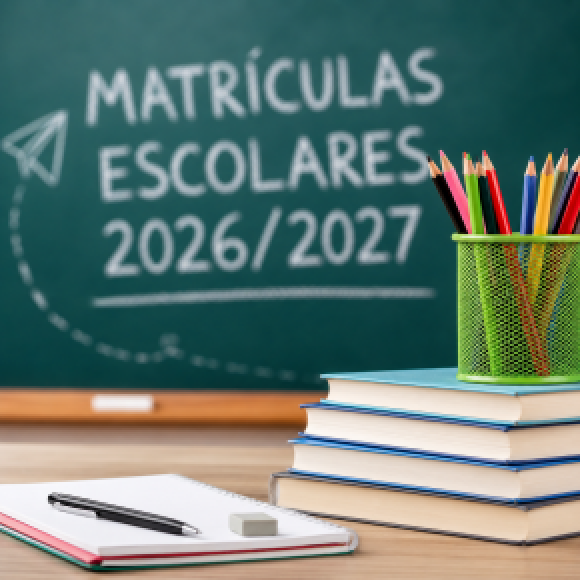 Matr&iacute;culas escolares para o ano letivo 2026/2027