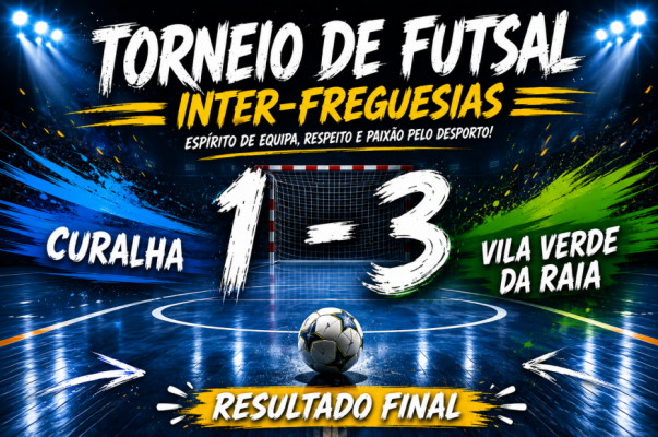 Vila Verde da Raia volta a vencer no 20.&ordm; Torneio de Futsal Inter-Freguesias