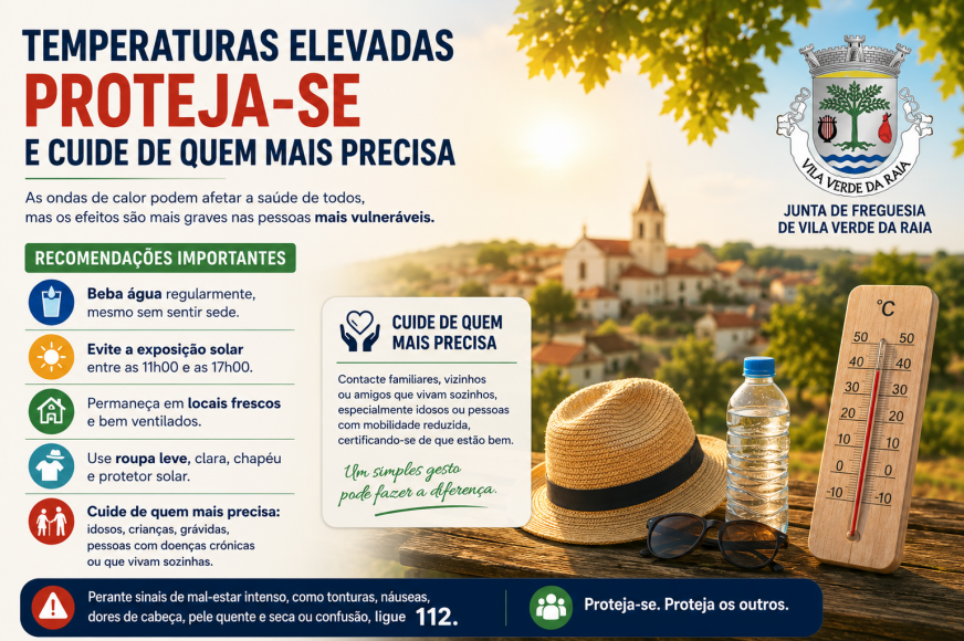 Prote&ccedil;&atilde;o das popula&ccedil;&otilde;es durante temperaturas elevadas e ondas de calor  